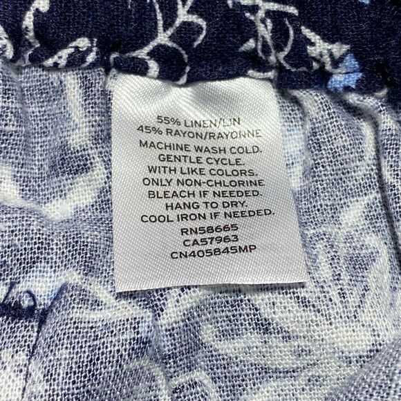 CASLON Cropped Printed Palazzo Pants sz SP - Picture 3 of 12